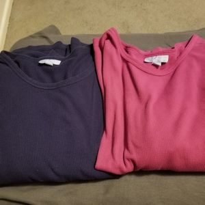 Winter thermal like pajamas long sleeves shirts